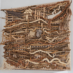 Большая Абстрактное Панно из веток и нитей Dryad Wall Art варинант исполнения - 1 | Loft Concept в Ульяновске