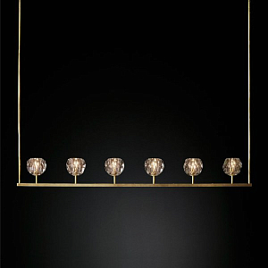 Люстра RH Boule De Cristal Linear Chandelier 6