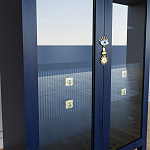 Дизайнерский шкаф витрина Elsa Dreams Blue с 4-мя ящиками варинант исполнения - 4 | Loft Concept в Ульяновске