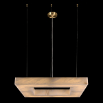 Люстра с квадратным каменным плафоном Calcite Square Light варинант исполнения - 1 | Loft Concept в Ульяновске