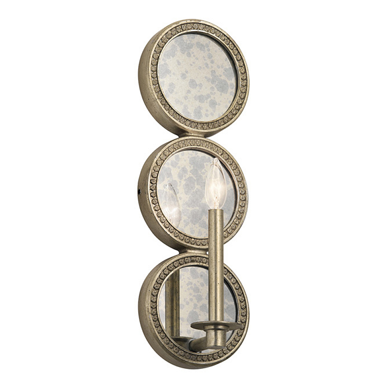Бра в виде трех круглых зеркал Kichler Серебряный в Ульяновске | Loft Concept 