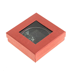 Зеркало карманное двухстороннее круглое из натурального камня Серафинит в подарочной упаковке Silver Stone Mirrors варинант исполнения - 4 | Loft Concept в Ульяновске