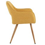 Стул в рогожке желтого цвета NEASAN STOOL варинант исполнения - 5 | Loft Concept в Ульяновске