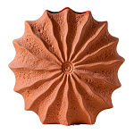 Ваза керамическая в виде круглой терракотовой морской раковины Galapagos варинант исполнения - 1 | Loft Concept в Ульяновске