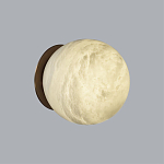 Настенно-потолочный светильник с плафоном в форме шара из алебастра Cryptocrystalline Stone варинант исполнения - 3 | Loft Concept в Ульяновске