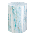 Столик с инкрустацией с перламутровым узором Dominic Blue варинант исполнения - 1 | Loft Concept в Ульяновске