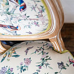 Стул из массива бука бежевый с изображением птиц и цветов Beige Green Chinoiserie Birds Garden Chair варинант исполнения - 5 | Loft Concept в Ульяновске