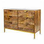 Комод с выдвижными ящиками и фактурным фасадом Termite варинант исполнения - 3 | Loft Concept в Ульяновске