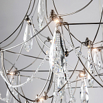 Люстра с каркасом из тонких металлических нитей и хрустальными подвесками Crystal Metal Threads Chandelier 60 варинант исполнения - 2 | Loft Concept в Ульяновске