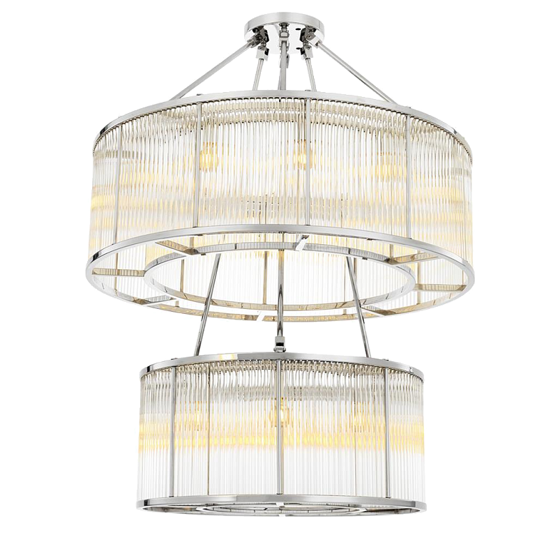 Люстра Chandelier Bernardi Nickel Никель Прозрачный в Ульяновске | Loft Concept 
