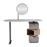 Консоль с зеркалом и  3-мя вращающимися ящиками Eloida варинант исполнения - 1 | Loft Concept в Ульяновске
