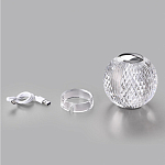 Настольная лампа с прозрачным шарообразным плафоном на цилиндрической подставке Crystal Globule варинант исполнения - 7 | Loft Concept в Ульяновске