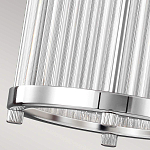 Подвесной светильник цвета хром с рифленым стеклянным цилиндрическим плафоном в современном стиле Feiss варинант исполнения - 6 | Loft Concept в Ульяновске