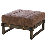 Пуф Duncan винтажная коричневая кожа  варинант исполнения - 2 | Loft Concept в Ульяновске