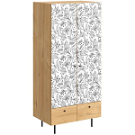 Шкаф с принтом Floral notes варинант исполнения - 1 | Loft Concept в Ульяновске