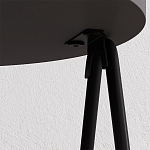 Стол приставной с 2-мя круглыми столешницами цвета антрацит ESSEL SIDE TABLE ANTHRACITE варинант исполнения - 1 | Loft Concept в Ульяновске