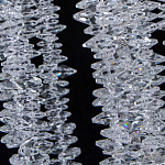 Люстра многоярусная с каркасом из металла и прозрачными подвесками FAIRYTREE Light варинант исполнения - 7 | Loft Concept в Ульяновске