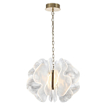 Люстра с крупными рельефным декором в виде лепестков 60 см Ethereal Bloom варинант исполнения - 3 | Loft Concept в Ульяновске
