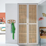 Шкаф с двумя дверцами из плетеного ротанга Tomio Wicker Furniture варинант исполнения - 9 | Loft Concept в Ульяновске