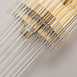 Бра с золотистым основанием и прозрачными трубками Nembus варинант исполнения - 3 | Loft Concept в Ульяновске