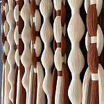 Дизайнерский Декор на стену с кисточками из хлопковых нитей wall panel Thread brushes варинант исполнения - 2 | Loft Concept в Ульяновске