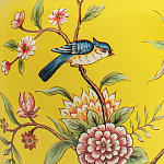 Настольная лампа желтая с изображением птиц Slip Away варинант исполнения - 6 | Loft Concept в Ульяновске