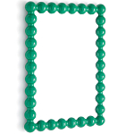 Настенное зеркало в зеленой раме Nya Green Mirror варинант исполнения - 2 | Loft Concept в Ульяновске