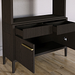 Стеллаж Primo с ящиками Темный орех варинант исполнения - 6 | Loft Concept в Ульяновске