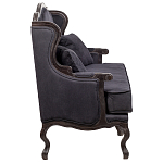 Диван двухместный George Grand Seating black velour варинант исполнения - 2 | Loft Concept в Ульяновске