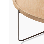 Журнальный стол с круглой деревянной столешницей Urban Style Space варинант исполнения - 1 | Loft Concept в Ульяновске