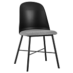 Стул из прочного пластика на металлическом основании Anora Black варинант исполнения - 1 | Loft Concept в Ульяновске