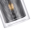 Подвесной светильник с сетчатым металлическим плафоном цилиндрической формы черный Metal Mesh варинант исполнения - 4 | Loft Concept в Ульяновске