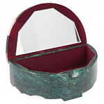 Шкатулка с мозаикой из натурального камня змеевик Stone Casket варинант исполнения - 2 | Loft Concept в Ульяновске