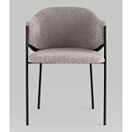 Стул Brace букле серый варинант исполнения - 4 | Loft Concept в Ульяновске