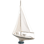 Деревянная статуэтка в виде парусника Sailboat Statuette варинант исполнения - 2 | Loft Concept в Ульяновске