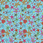 Stiletto Sideboard Blue nautical print варинант исполнения - 1 | Loft Concept в Ульяновске