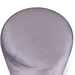 Пуф фиолетовый велюр на золотом металлическом основании Golden Belt варинант исполнения - 2 | Loft Concept в Ульяновске