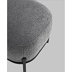 Пуф Стоун букле Fluffy темно-серый варинант исполнения - 3 | Loft Concept в Ульяновске