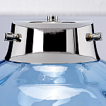 Настольная лампа с шарообразным прозрачным основанием из цветного переработанного стекла и белым цилиндрическим абажуром Elstead Lighting варинант исполнения - 8 | Loft Concept в Ульяновске