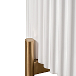 Тумбочка белая круглая с мраморной столешницей Thoroughbass варинант исполнения - 3 | Loft Concept в Ульяновске