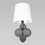 Бра с белым текстильным абажуром и фигурным основанием с зеркальной вставкой Vitorino варинант исполнения - 12 | Loft Concept в Ульяновске