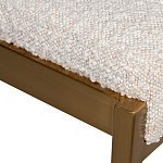 Стул барный букле бежевый с каркасом цвета матовое золото Tactility варинант исполнения - 3 | Loft Concept в Ульяновске