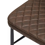 Стул с темно-коричневой обивкой из экокожи Benderson варинант исполнения - 6 | Loft Concept в Ульяновске