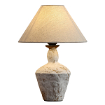 Настольная лампа с керамическим фактурным основанием и тканевым абажуром Eastern Tale варинант исполнения - 1 | Loft Concept в Ульяновске