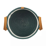 Корзина для хранения с ручками Interlacement Green  варинант исполнения - 1 | Loft Concept в Ульяновске