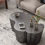 Дизайнерский журнальный стол зеркальный волнистой формы Gytep варинант исполнения - 3 | Loft Concept в Ульяновске