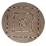 Столик журнальный круглый с полосатым узором Zebroids варинант исполнения - 7 | Loft Concept в Ульяновске