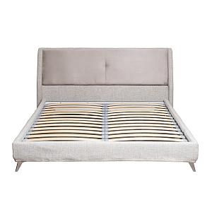 Кровать двуспальная серая Heart of the Bedroom
