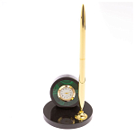 Часы настольные с ручкой из натурального камня Stone Clock варинант исполнения - 8 | Loft Concept в Ульяновске