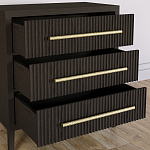 Комод Primo с 3 выдвижными ящиками Темный орех варинант исполнения - 6 | Loft Concept в Ульяновске